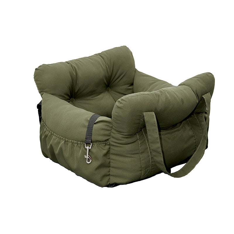 Travel Booster Car Seat – Cozy, Secure, and Stylish for Every Pet Adventure!