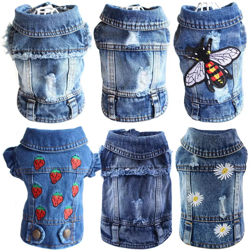 PawVibe Denim Jacket – Cool & Comfy Jean Style for Trendy Pups